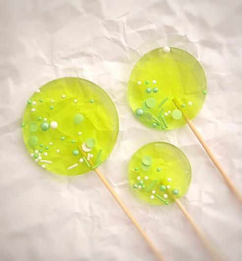 Леденец "Круг" M лайм (4,5см)