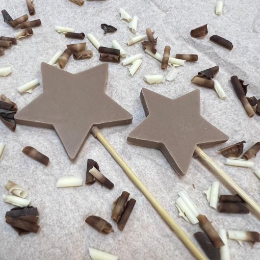 Фигурка из шоколадной глазури "Звезда" L коричневая