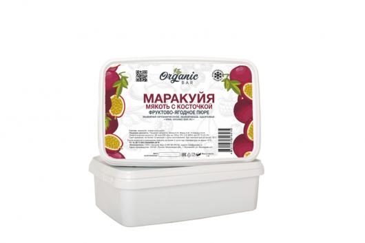 Пюре Organic-bar маракуйя с косточкой 0,3 кг замороженное